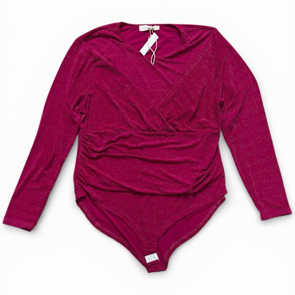 Grace Fuchsia Sparkle Top